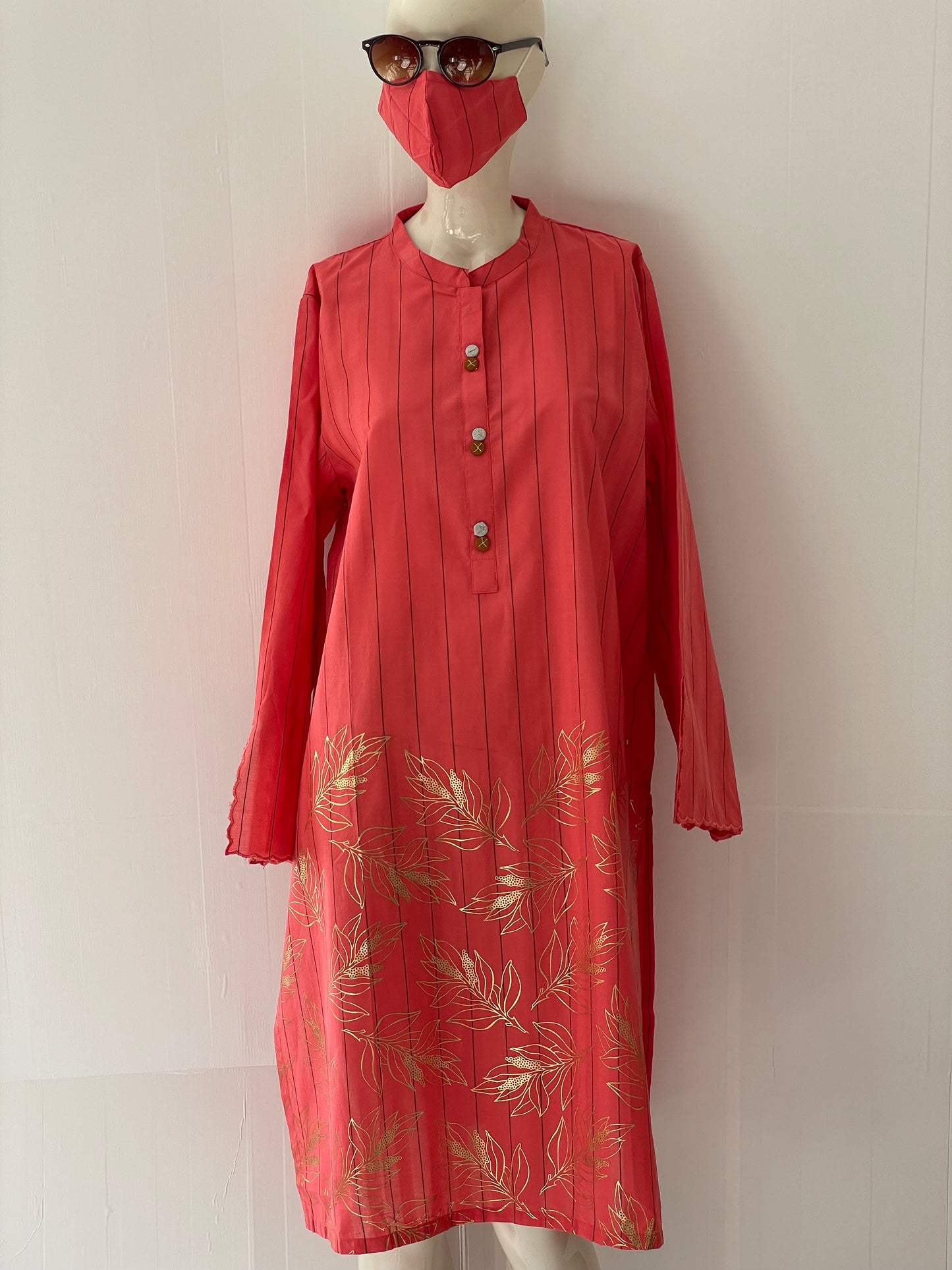 Pakistani Indian Foil printed Kurta Missouri Dress Kameez