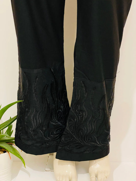Indian Pakistani Embroidery Pants Bell Bottom Pure cotton culotte trousers Bootcut pants